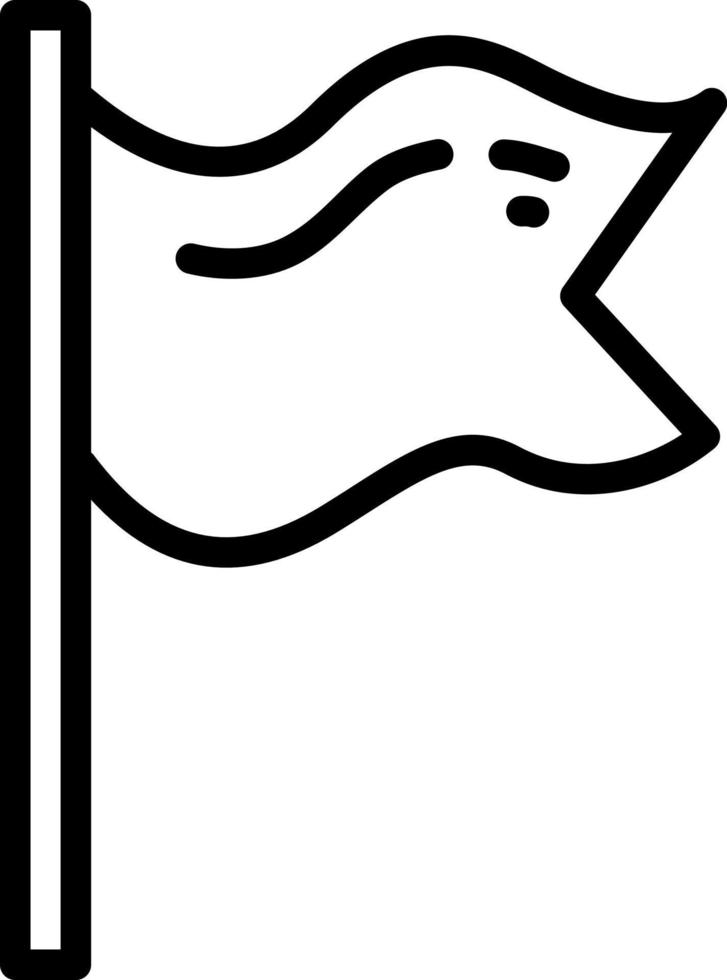 Penon flag, illustration, vector on a white background.