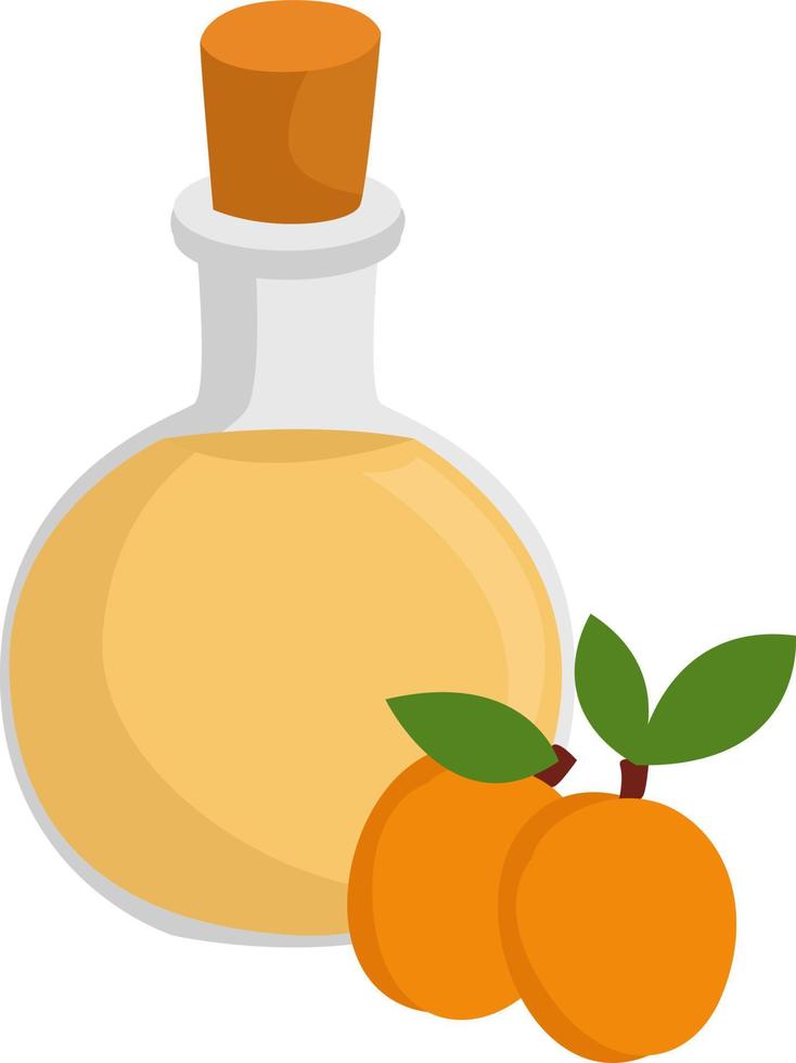 Fruit vodka, illustration, vector on white background
