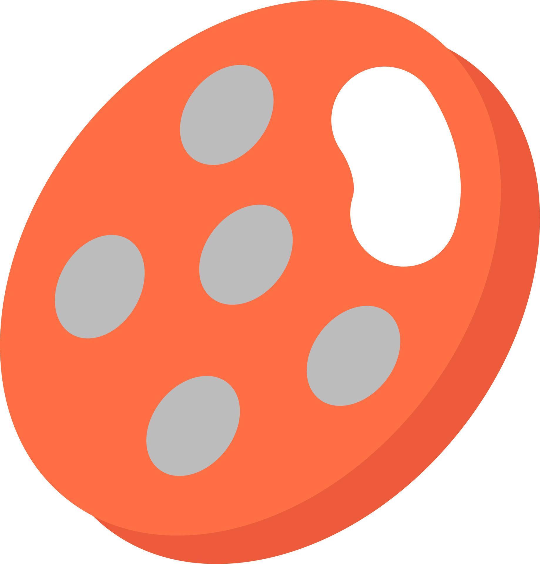 Sausage slice, illustration, vector on a white background. 13759310