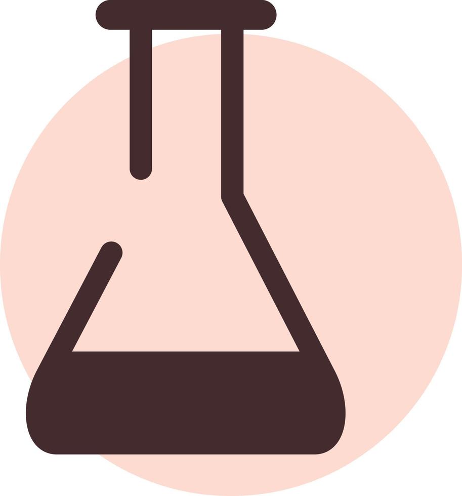Chemical vase, illustration, vector, on a white background. vector