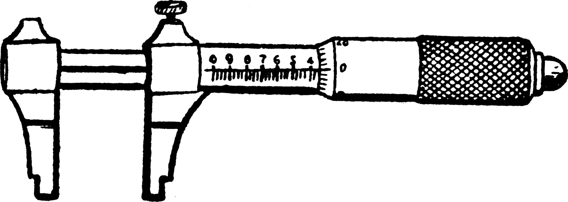 Micrometer Caliper, vintage illustration 13759349 Vector Art at Vecteezy