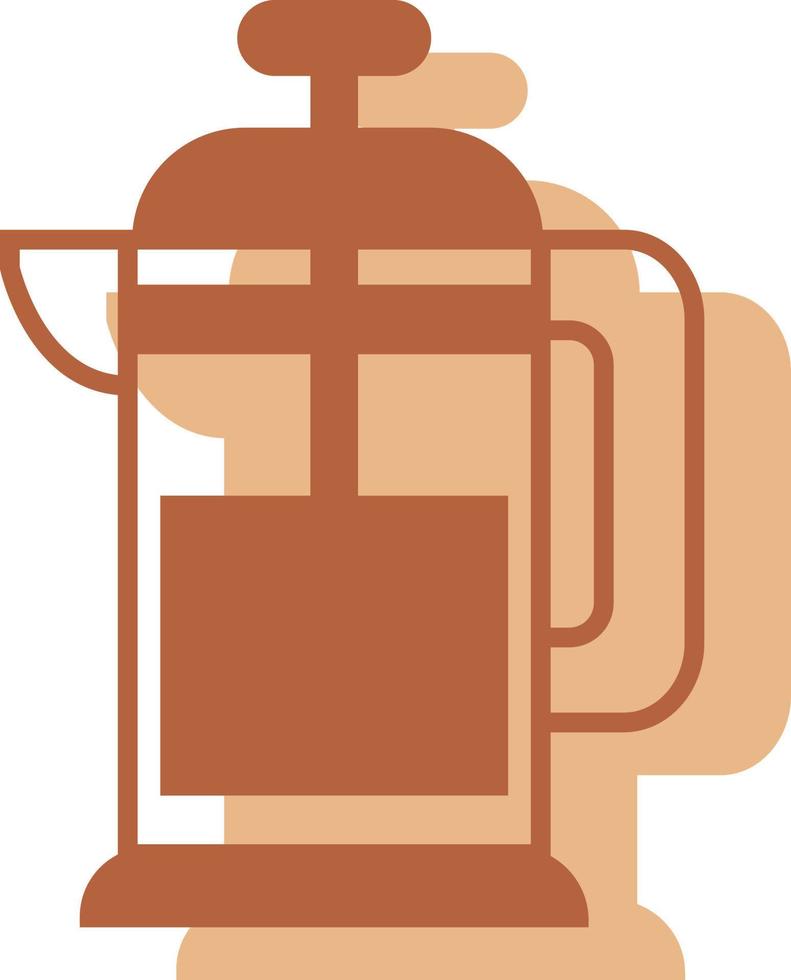 Hot teapot, illustration, vector on white background.