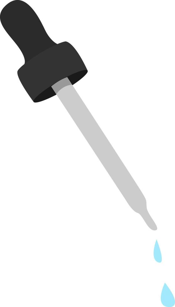 Dropper, illustration, vector on white background.
