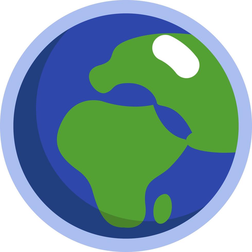 Space earth, illustration, vector on a white background.