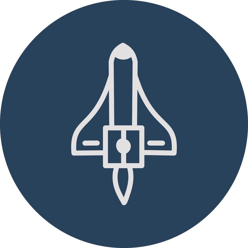 Space rocket, illustration, vector, on a white background. vector