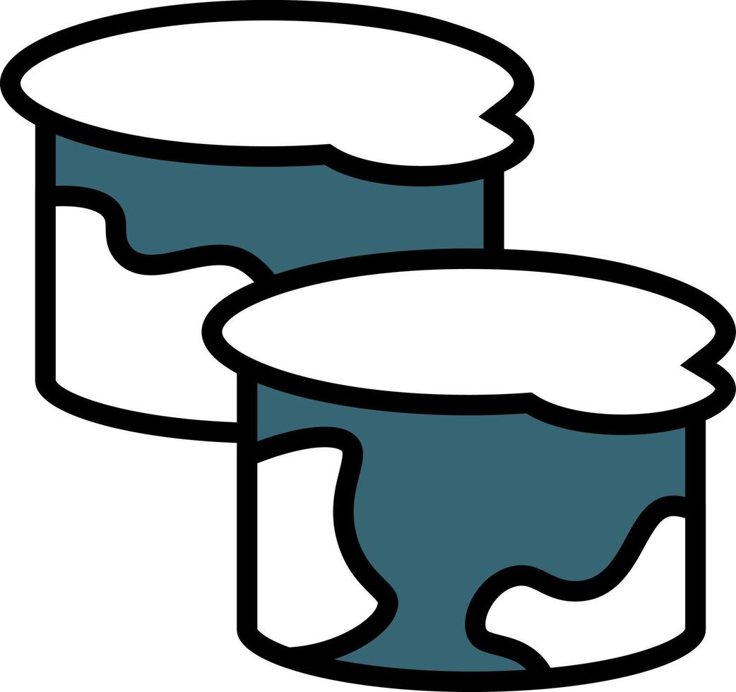 Sour cream, illustration, vector on a white background.