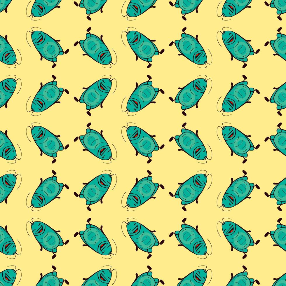 Cockroach pattern , illustration, vector on white background