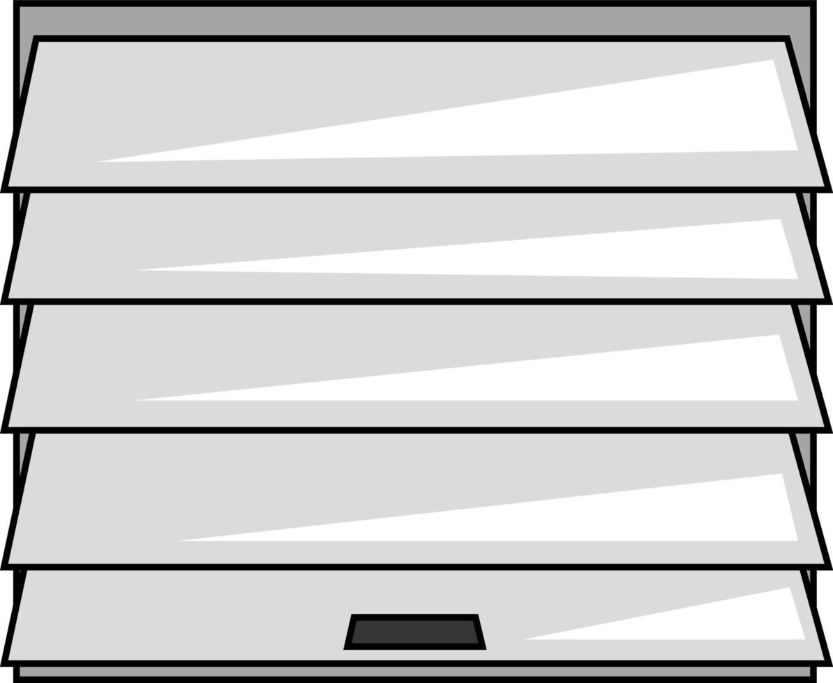 A garage door, vector or color illustration.