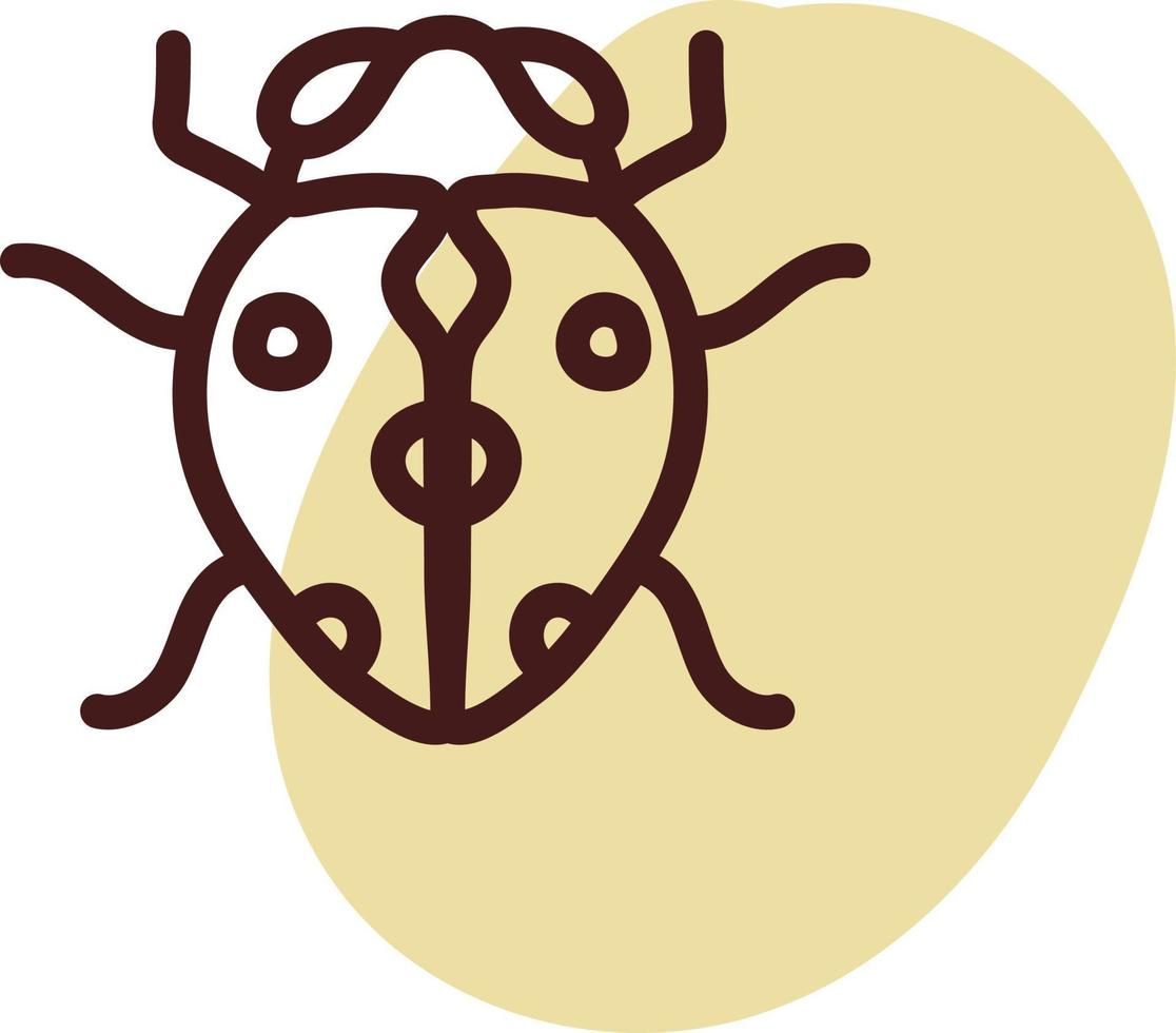Lady bug, illustration, vector, on a white background. vector