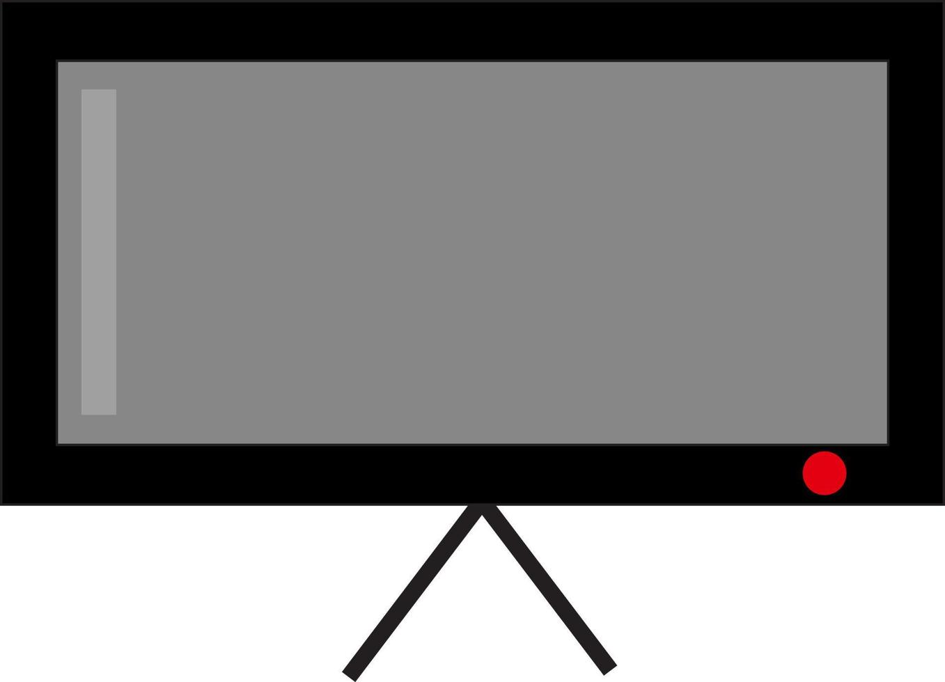 Big TV, illustration, vector on white background.