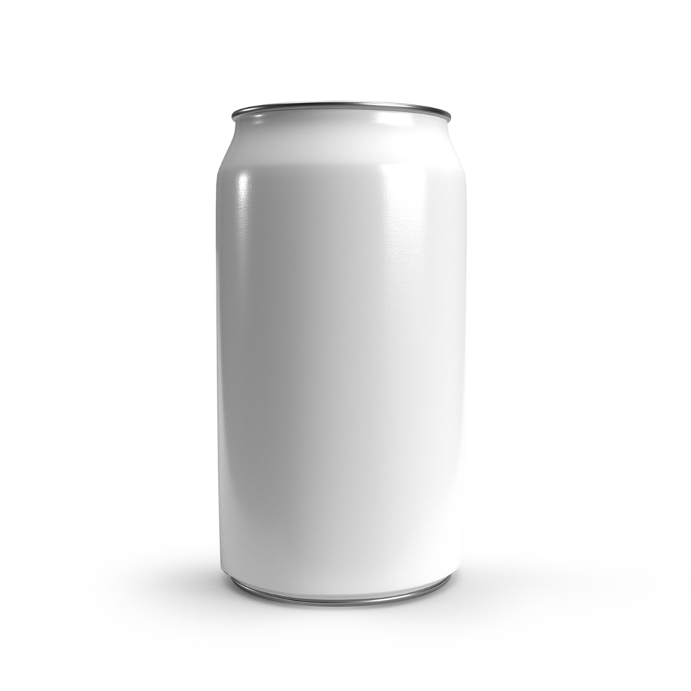 Soda can mockup realistic transparent png