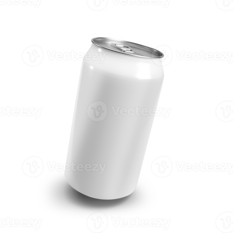 Drink water can realistic shadow png