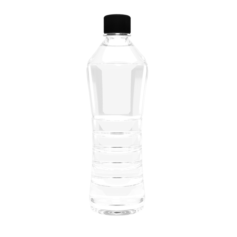 Water bottle slim transparent png