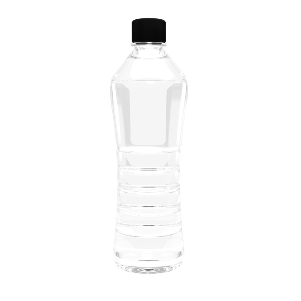 Water bottle slim transparent png