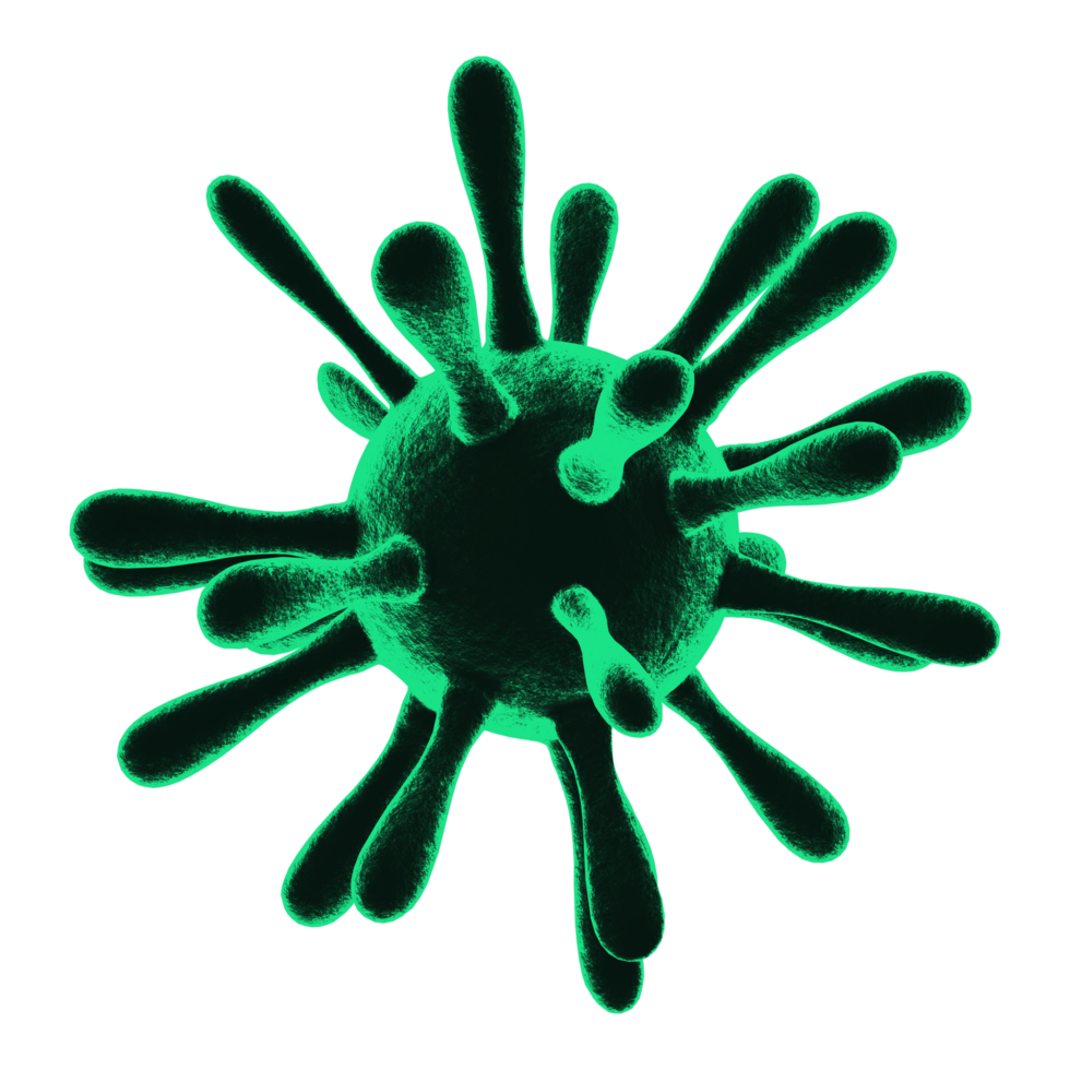 3D-Rendervirus Covid-19-Transparenz png