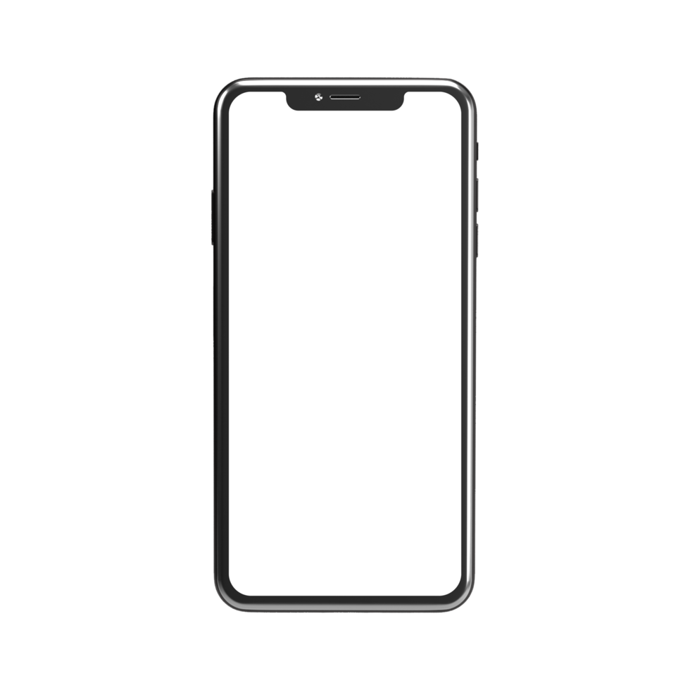 Smartphone mockup isolated realistic png