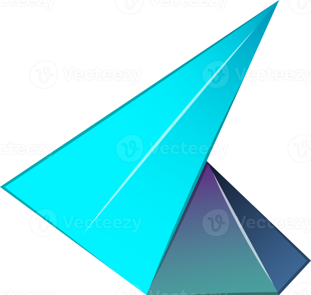 Abstract triangle mountain logo illustration in trendy and minimal style png