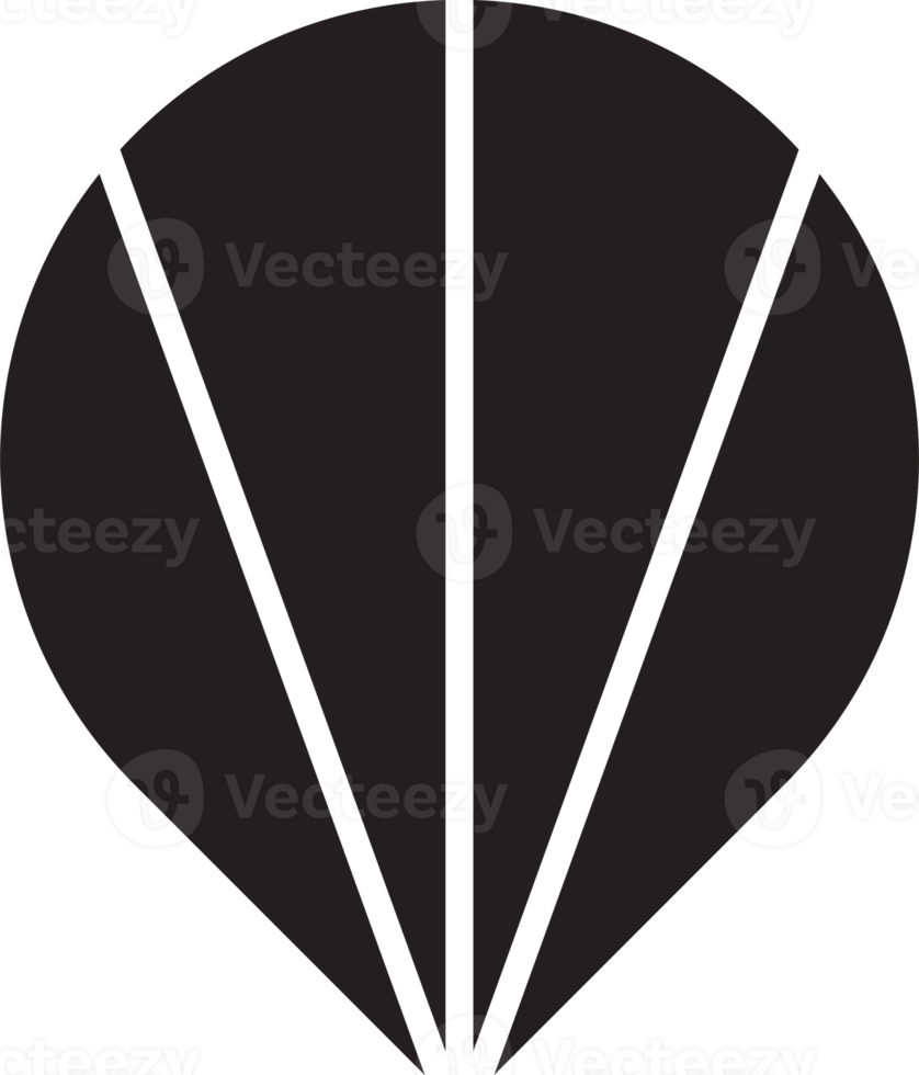ilustración de logotipo de pin de ubicación abstracta en estilo moderno y minimalista png