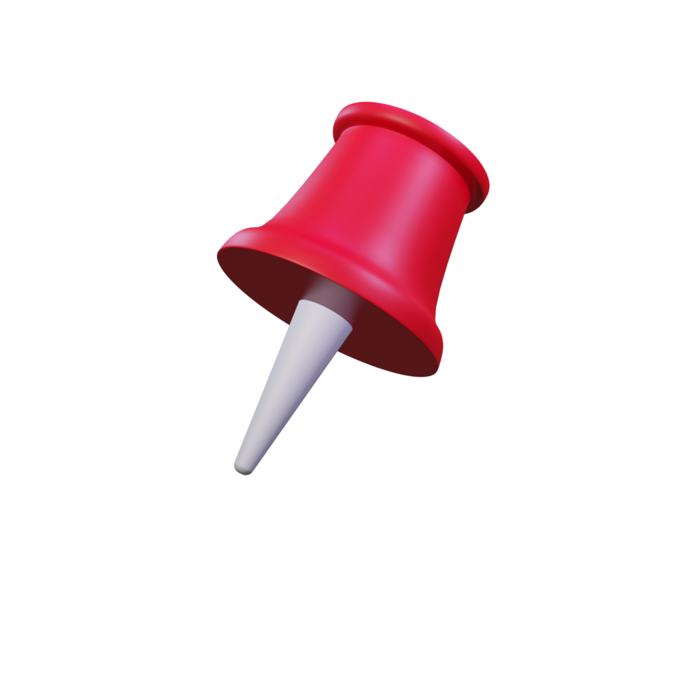 Papiernagel. 3D-Rendering png