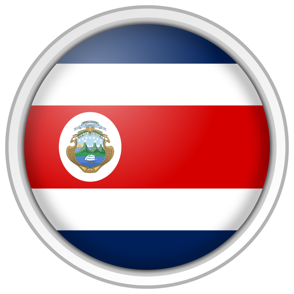 drapeau de cercle du costa rica png