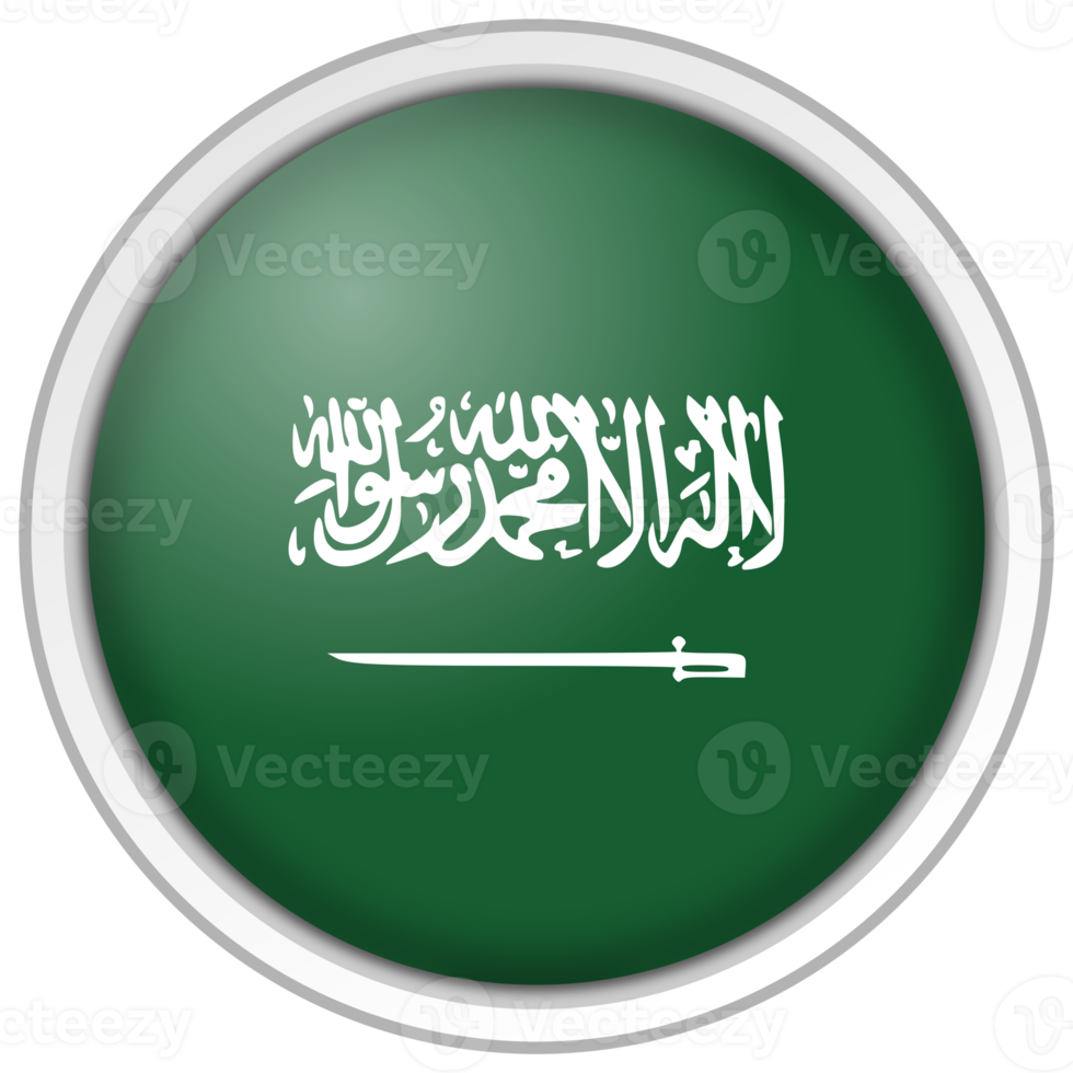 bandeira do círculo do reino da arábia saudita png