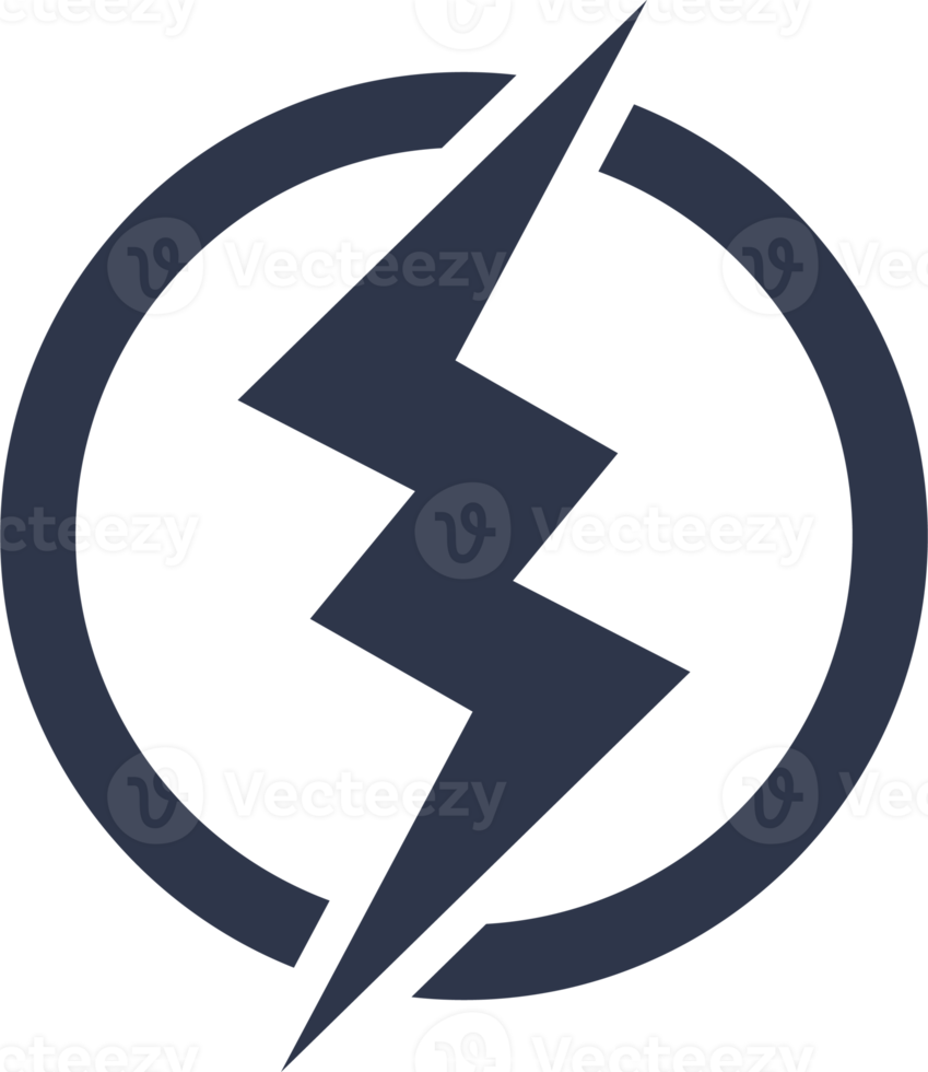 Thunder icon in dark colors. png