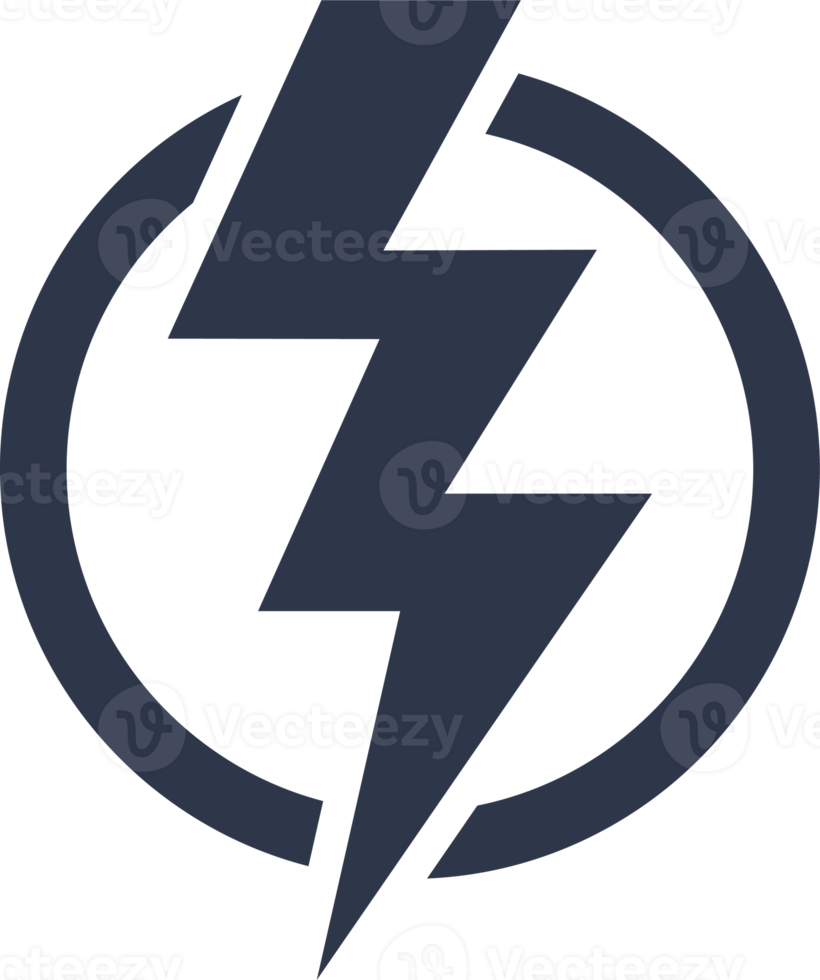 Thunder icon in dark colors. png