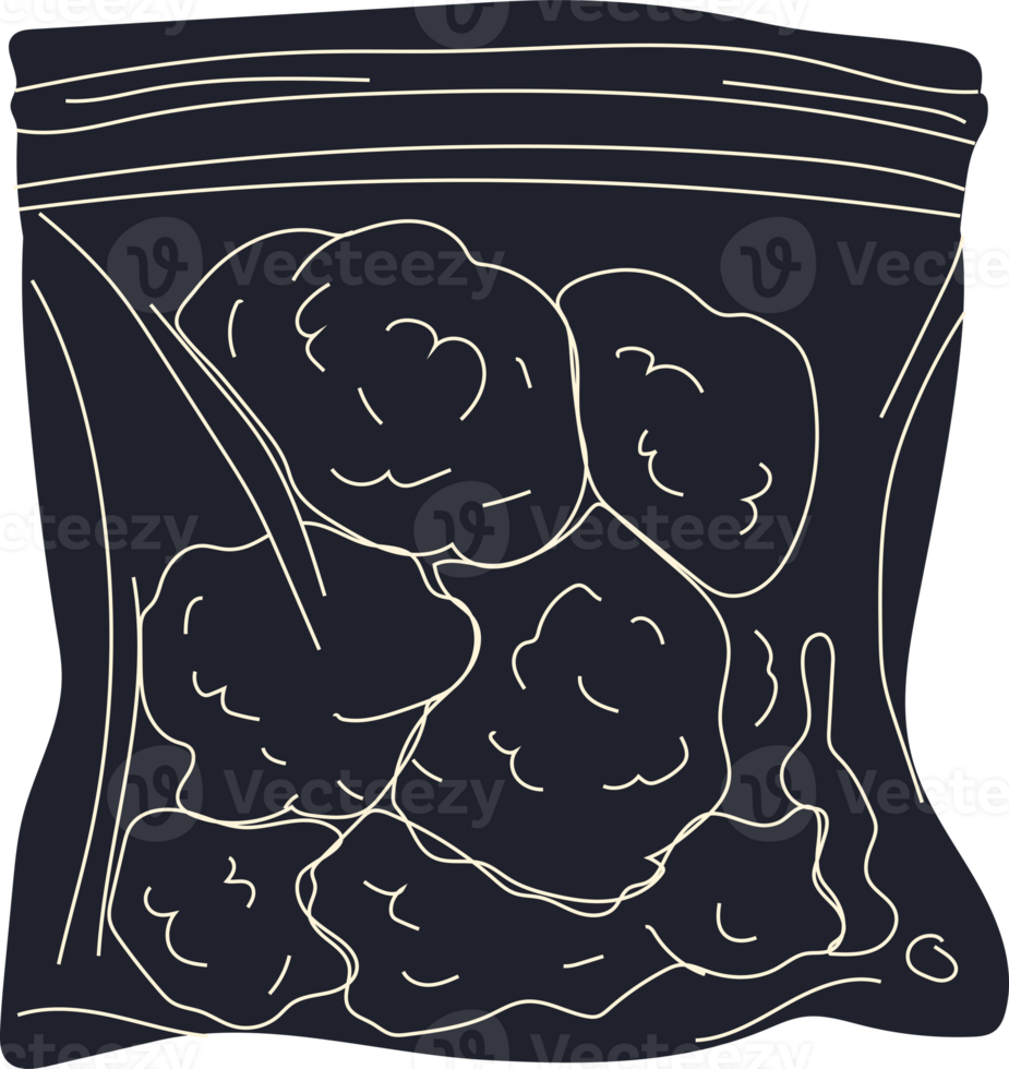 saco de plástico contorno de maconha broto de cannabis. fumar maconha png