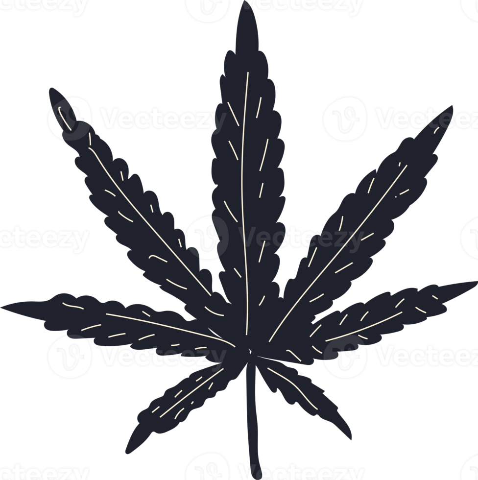 Marijuana outline icons  leaves png