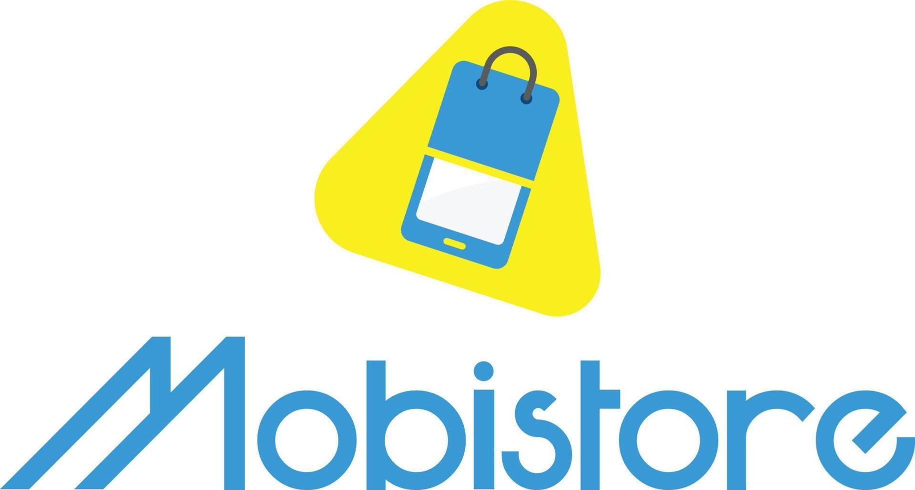 Mobile store concept logo vector