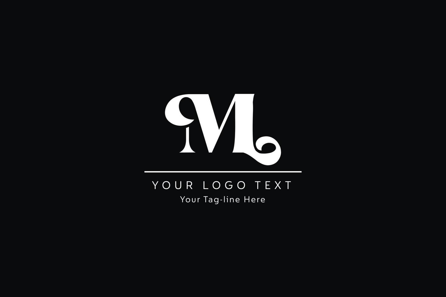 ML Letter Logo Design. Creative Modern L M Letters icon vector Illustration.