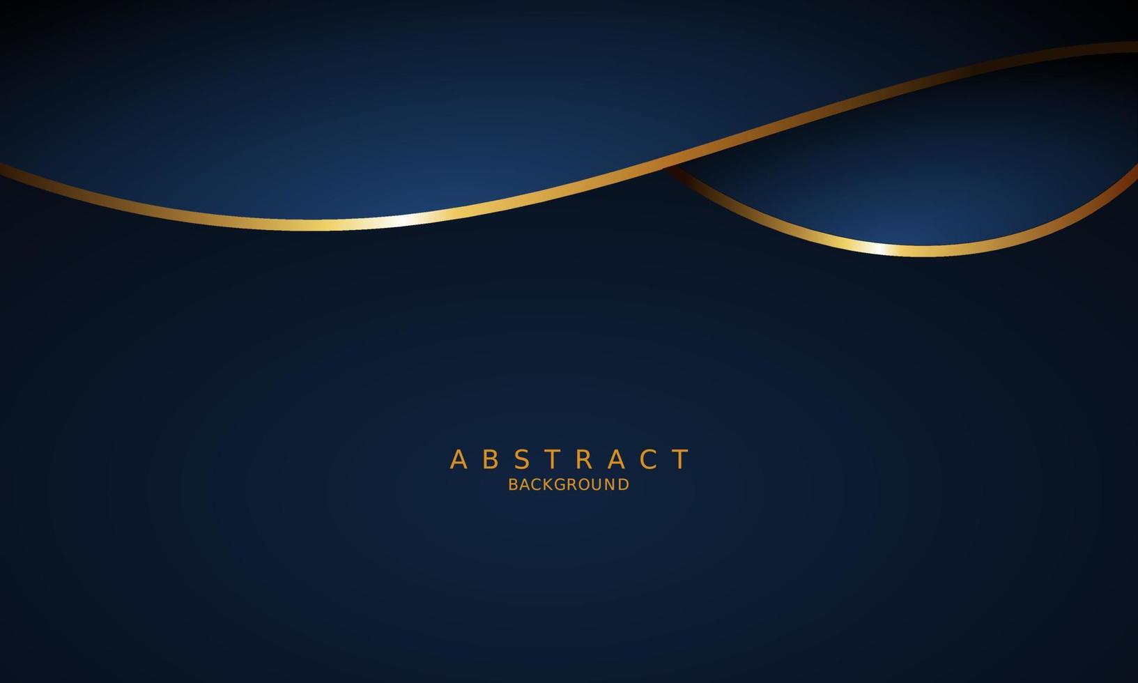 dark blue luxury premium background and gold line. vector