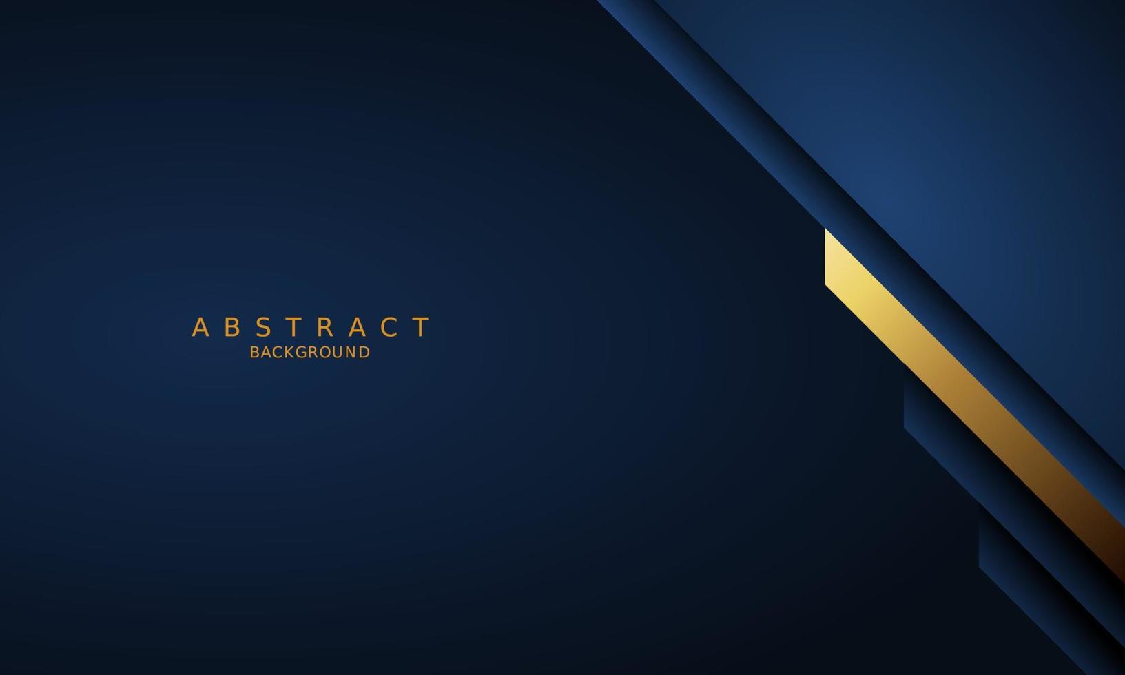 dark blue luxury premium background and gold line. vector