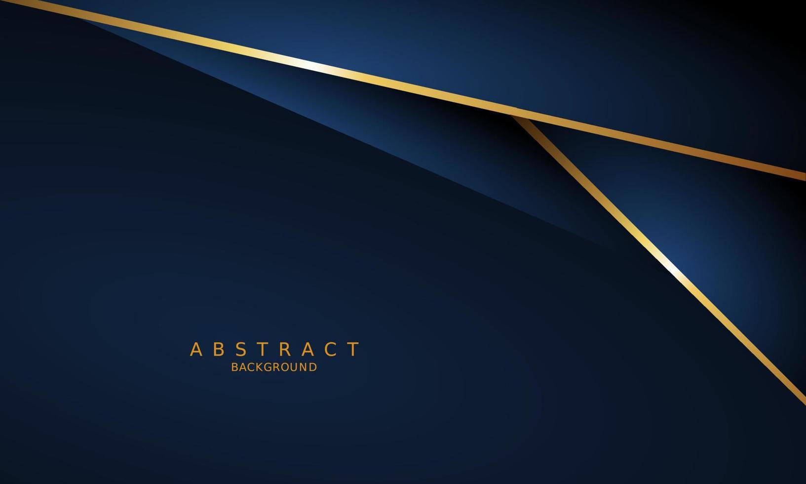 dark blue luxury premium background and gold line. vector