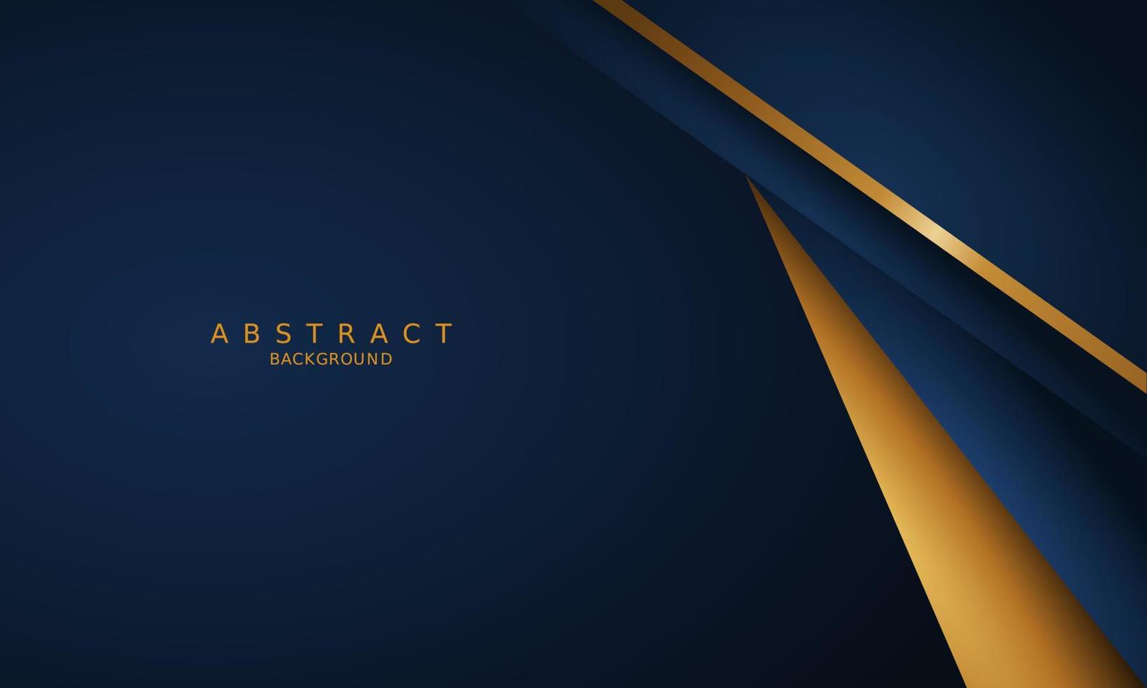 dark blue luxury premium background and gold line. vector