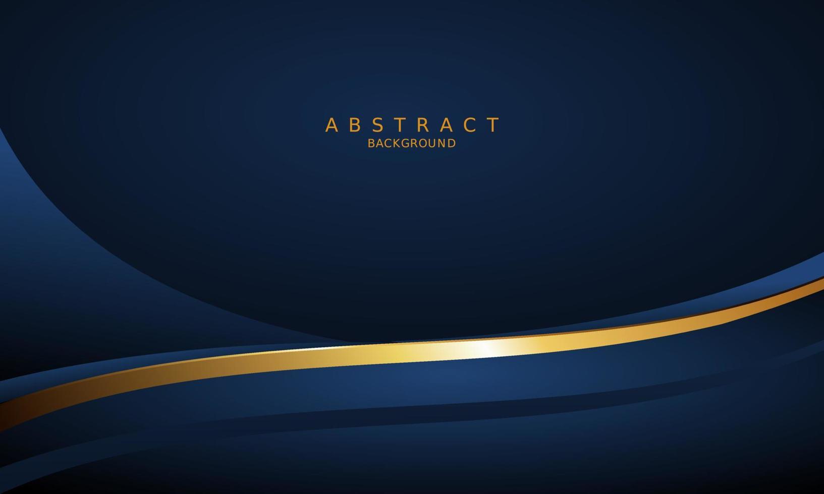 dark blue luxury premium background and gold line. vector