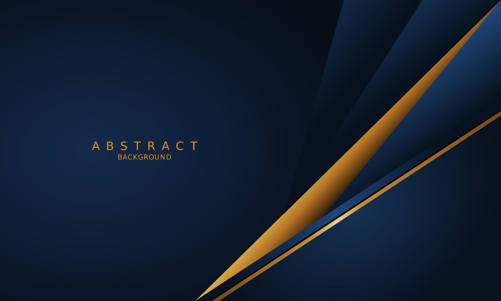 dark blue luxury premium background and gold line. vector