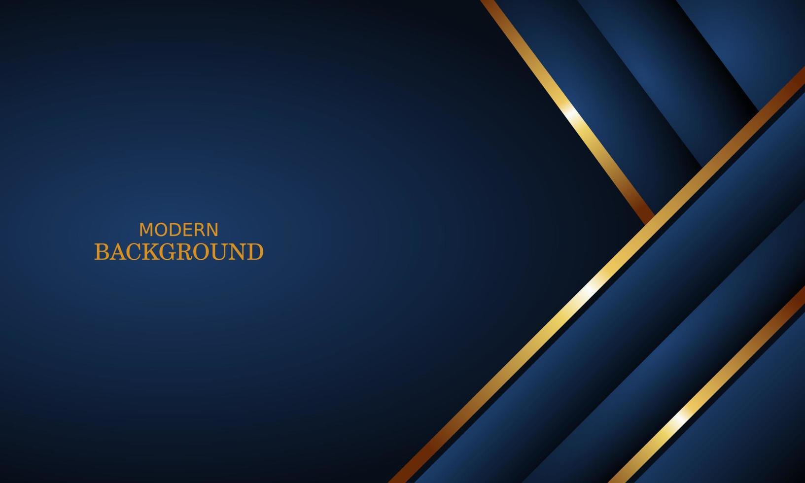 dark blue luxury premium background and gold line. vector