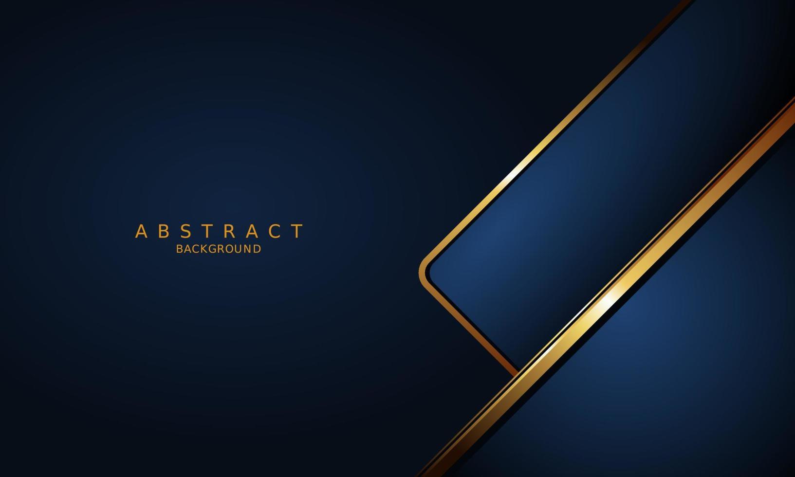 dark blue luxury premium background and gold line. vector