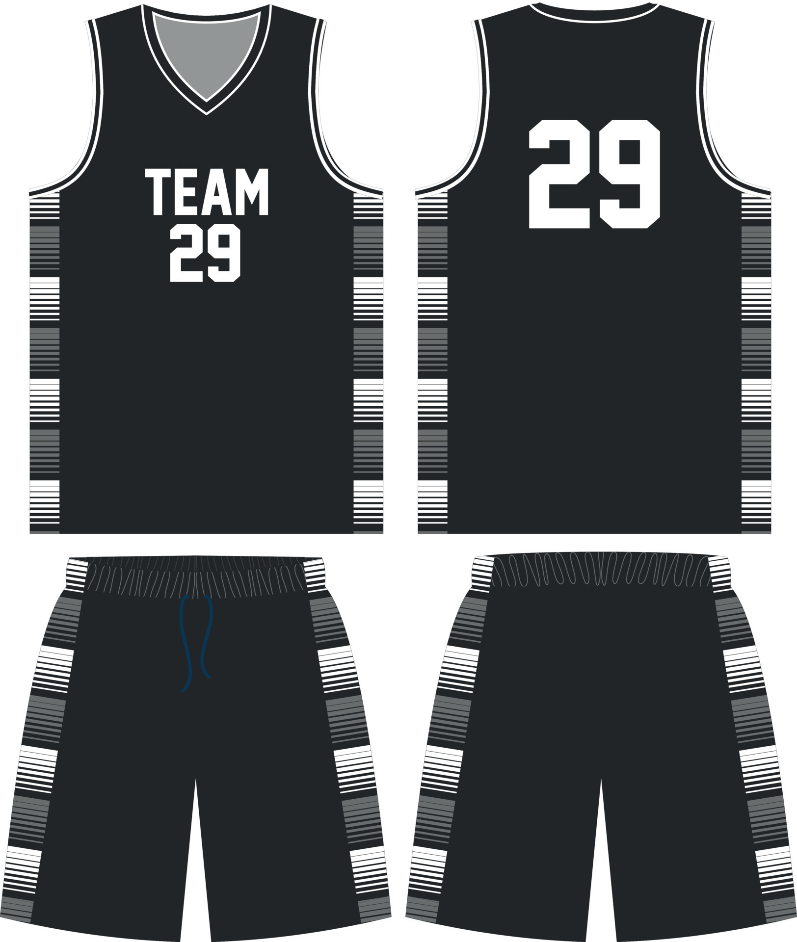 Basketball uniform design template. Abstract pattern background for
