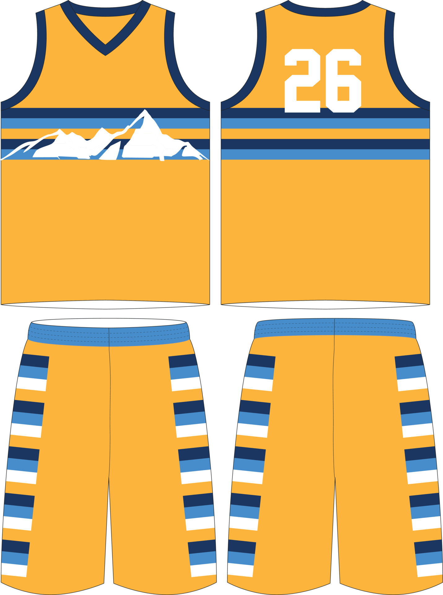 Basketball Uniform Design Template