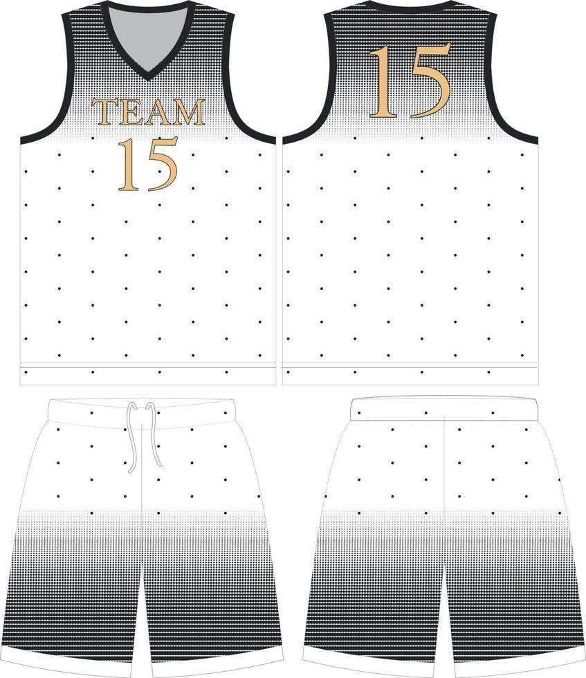 Sublimation Jersey Pattern Background Template Stock Vector
