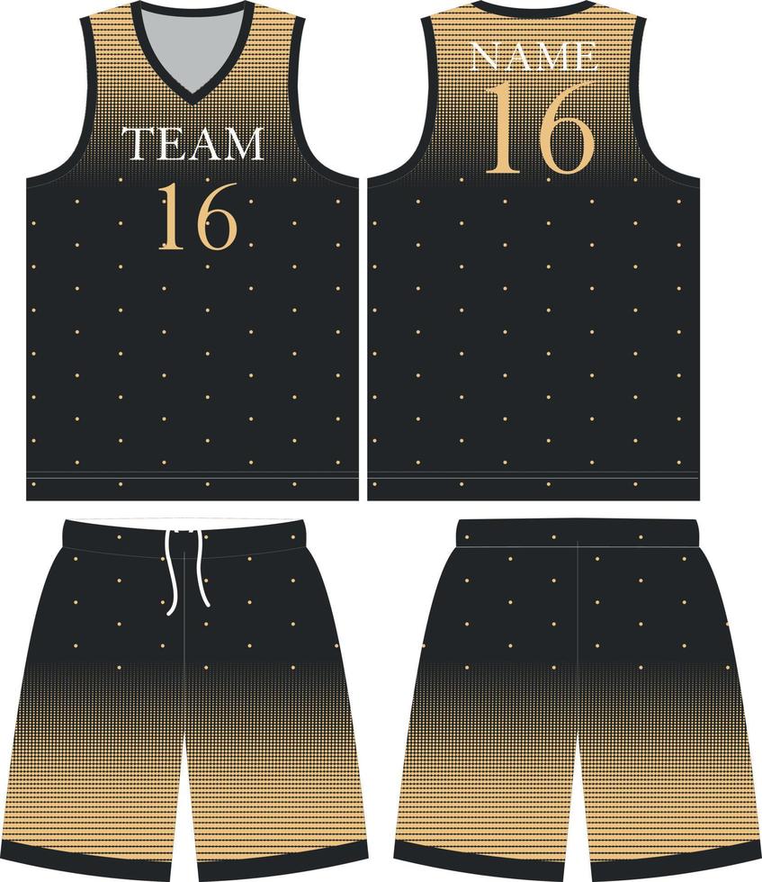 Basketball uniform design template. Abstract pattern background for basketball uniform basketball sublimation bicycle e-sport basketball soccer Fabric pattern Sport background Vector