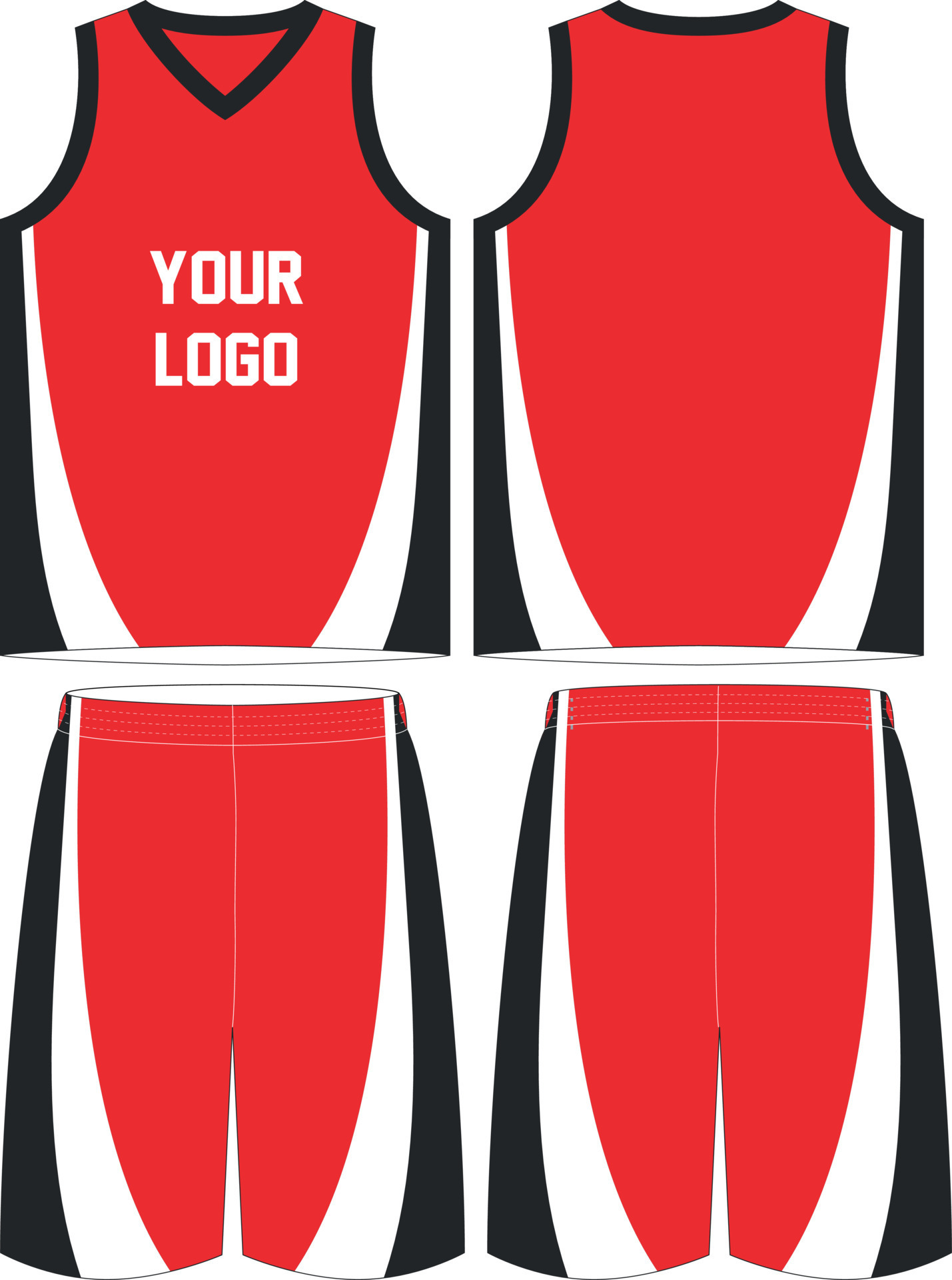 Basketball uniform design template. Abstract pattern background for