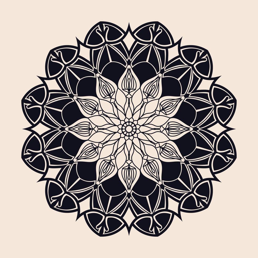 diseño de arte mandala vector