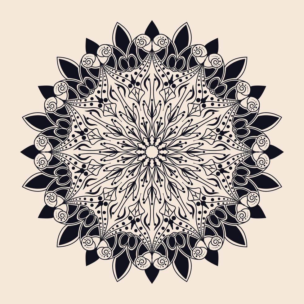 diseño de arte mandala vector