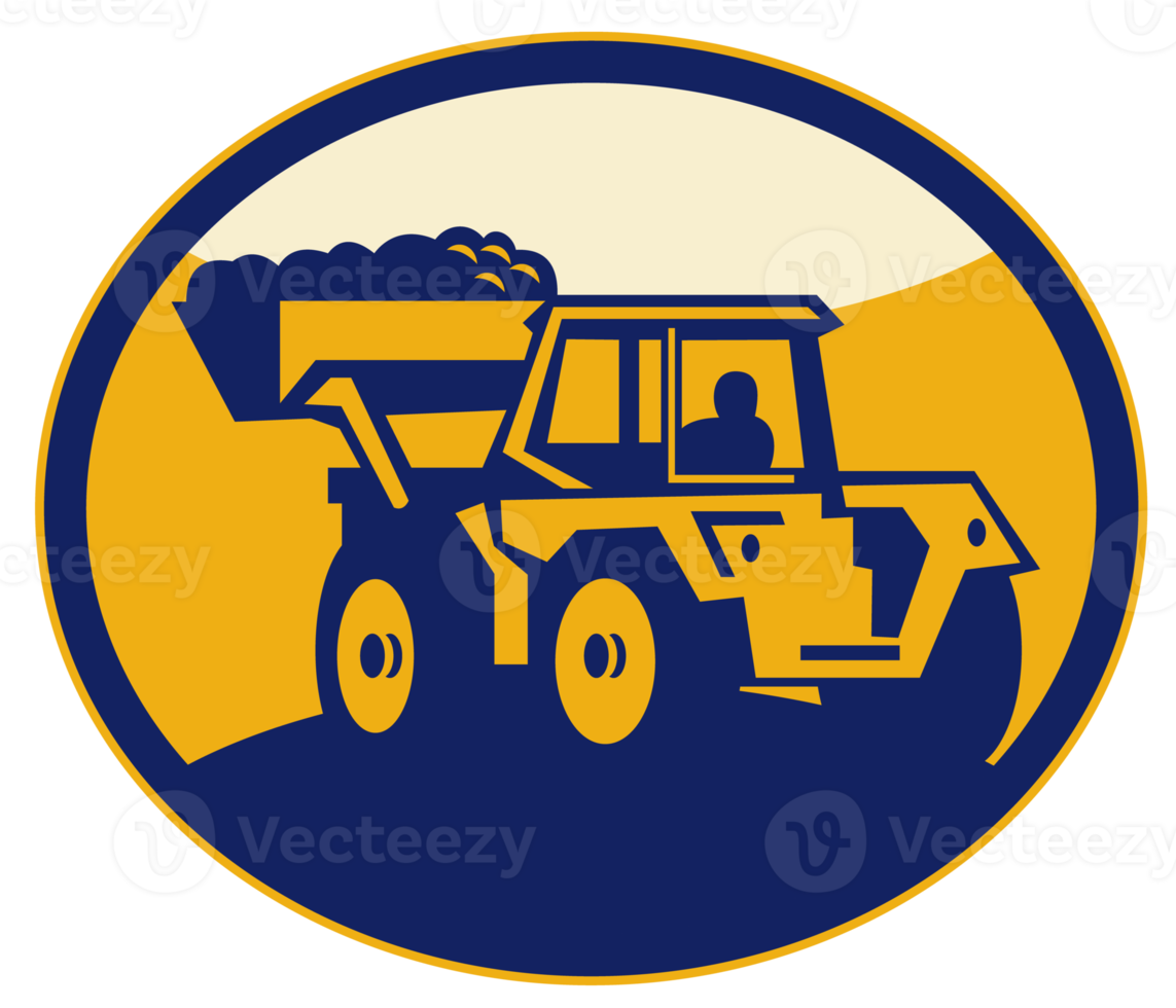 Construction mechanical digger front end loader png