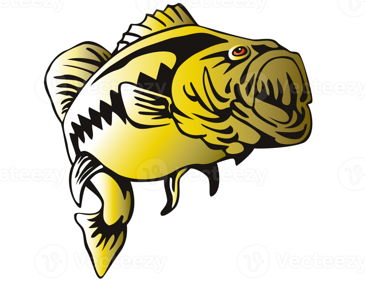largemouth bass jumping png