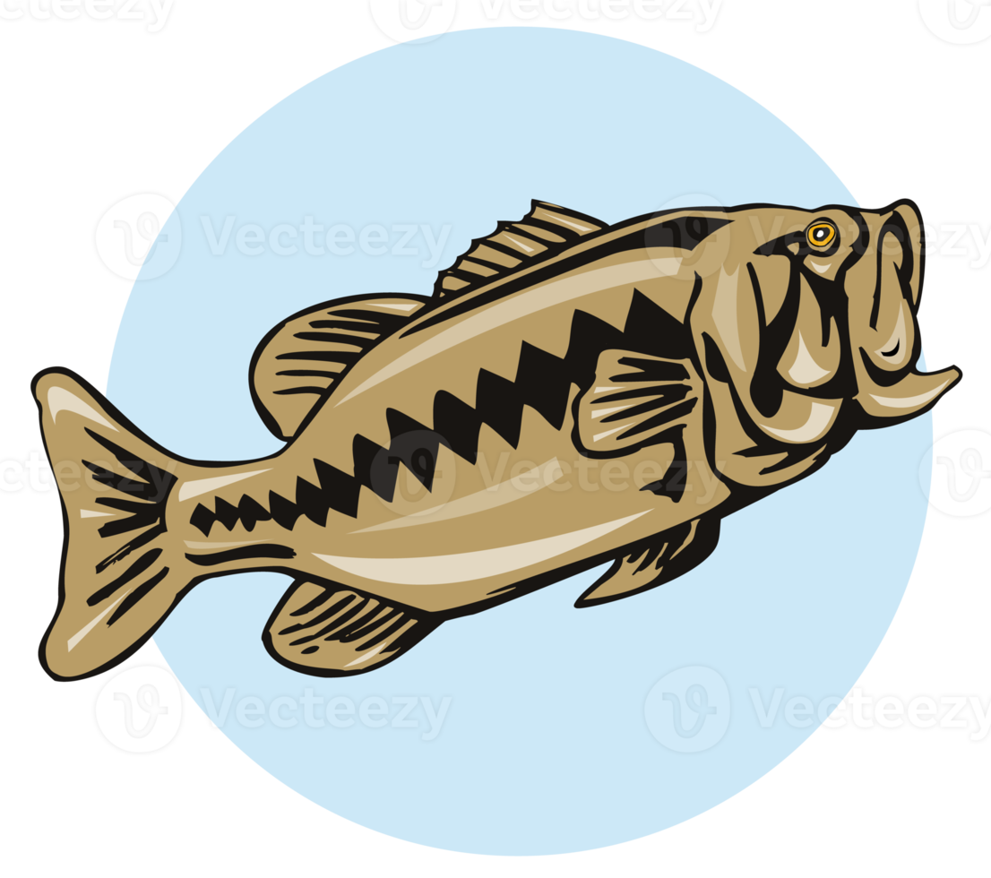 largemouth bass jumping png