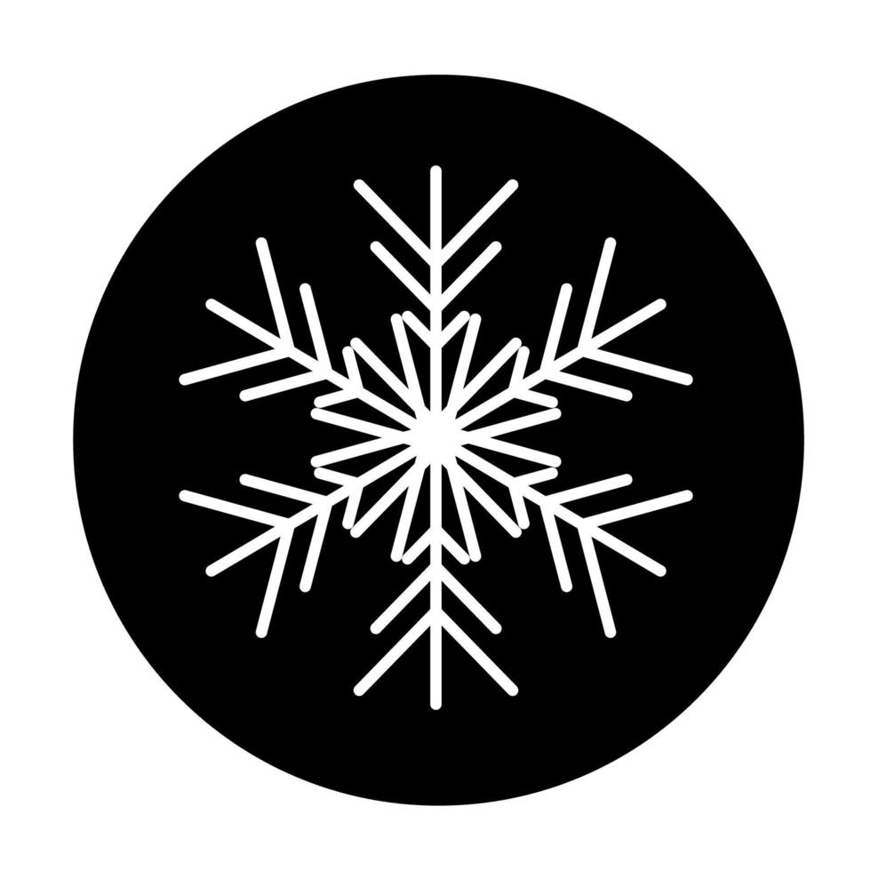 Vector  winter snowflake icon. illustration for web